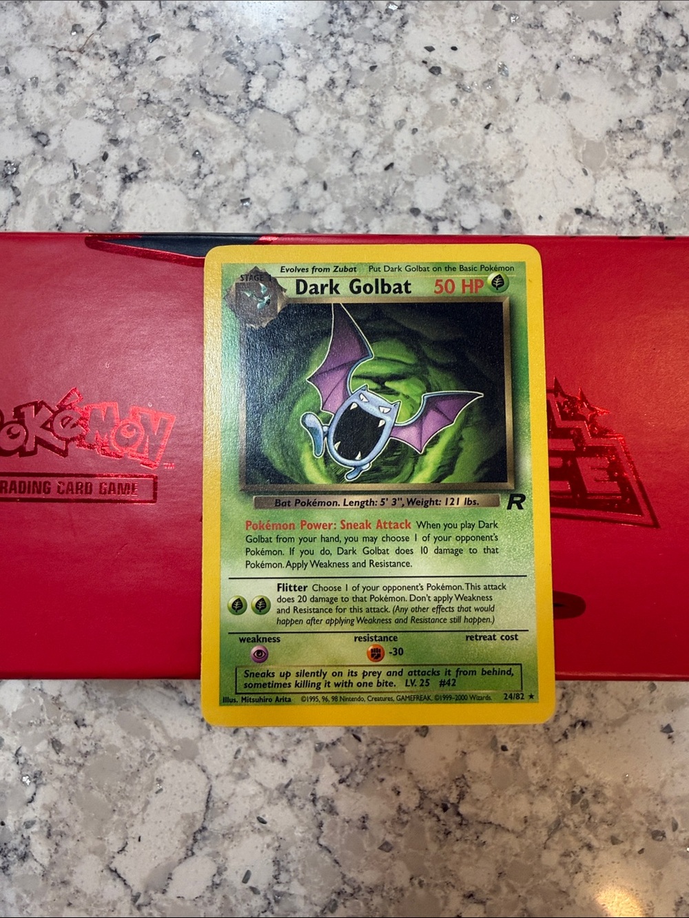 Dark Golbat rare Pokémon Card